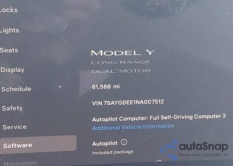2022 Tesla Model Y Long Range Dual Motor All-Wheel Drive from USA, damaged, VIN 7SAYGDEE1NA007512